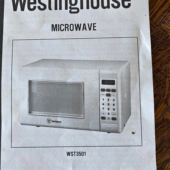Westinghouse Microwave Oven WST3501 User Owner Manual - Picture 2 of 3